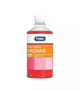 ТЕКС Паста колеровочная универсальная красная (0,1л)