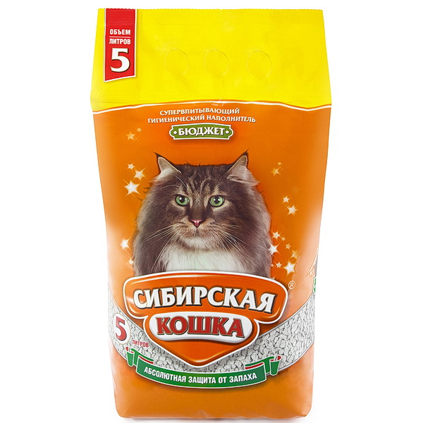 Наполнитель Сиб.кошка 5л Бюджет впитывающий