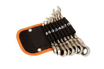 Набор ключей с трещоткой в сумке (8 предметов) MXT-8-SB