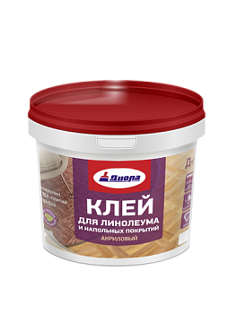 Клей акриловый для нап/покрытий и линолеума Д-52 5кг ведро Диола/4