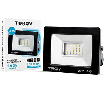 Прожектор светодиодный 20Вт 1300Лм 6500К IP65 TOKOV ELECTRIC