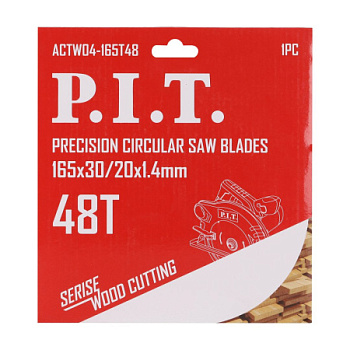 Диск пильный 165*30/20*1,4мм 48Т чистый рез PIT
