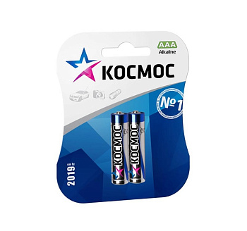 Элемент питания LR03 BP-2 алкалиновый (2шт)КосмосLR032BL
