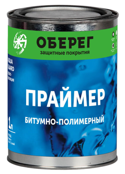 Праймер битумно-полимерный AquaGuard 1л (0,9кг)