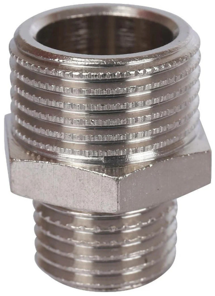 Ниппель переходной 1/4х3/8 НН (никель) PROFLINE