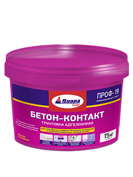 ДИОЛА Грунт Бетон Контакт ПРОФ-19  7,5кг/Евроведро