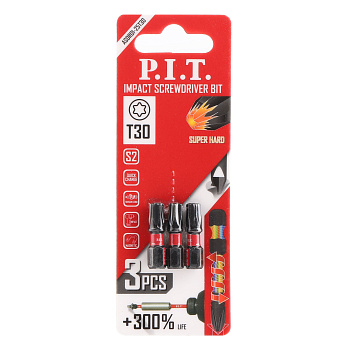 Бита T30*25мм ударная (3шт) PIT