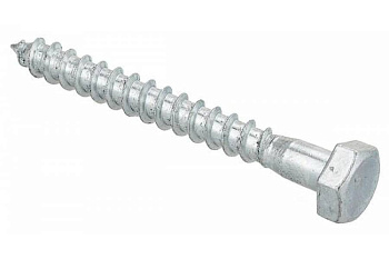 Шуруп сантехнический DIN571 6х130  (2 шт) -пакет