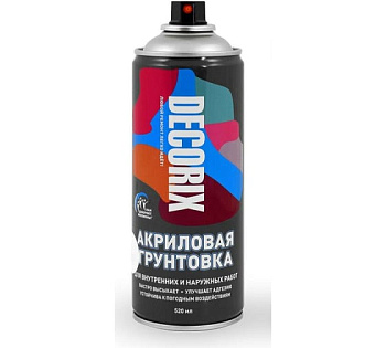 DECORIX  аэрозольная грунтовка 520 белая