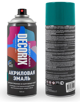 DECORIX эмаль аэрозольная универсальная 520 морская волна