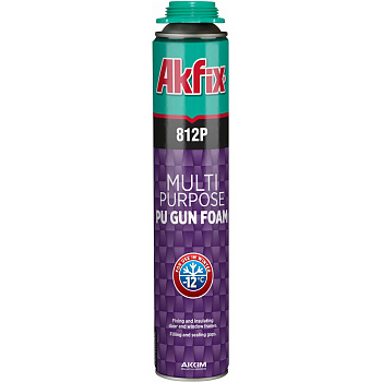 Пена монтажная профессиональная зимняя Akfix 812P 850 гр.