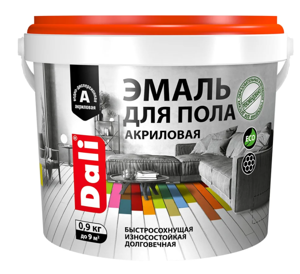 Эмаль для пола акриловая п/мат DALI орех 2,2л