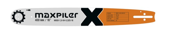 Шина для бензопил MXGB 400мм/16 0,325 1,5мм 64 звена