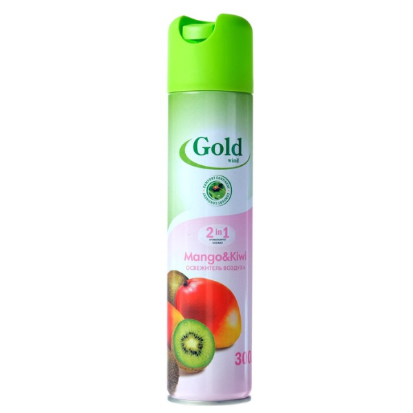 Освежитель воздуха (Gold wind Mango Kivwi) 300мл. (52-200)