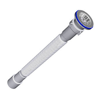 Сифон гофрированный АНИ G116 1 1/2*40/50 